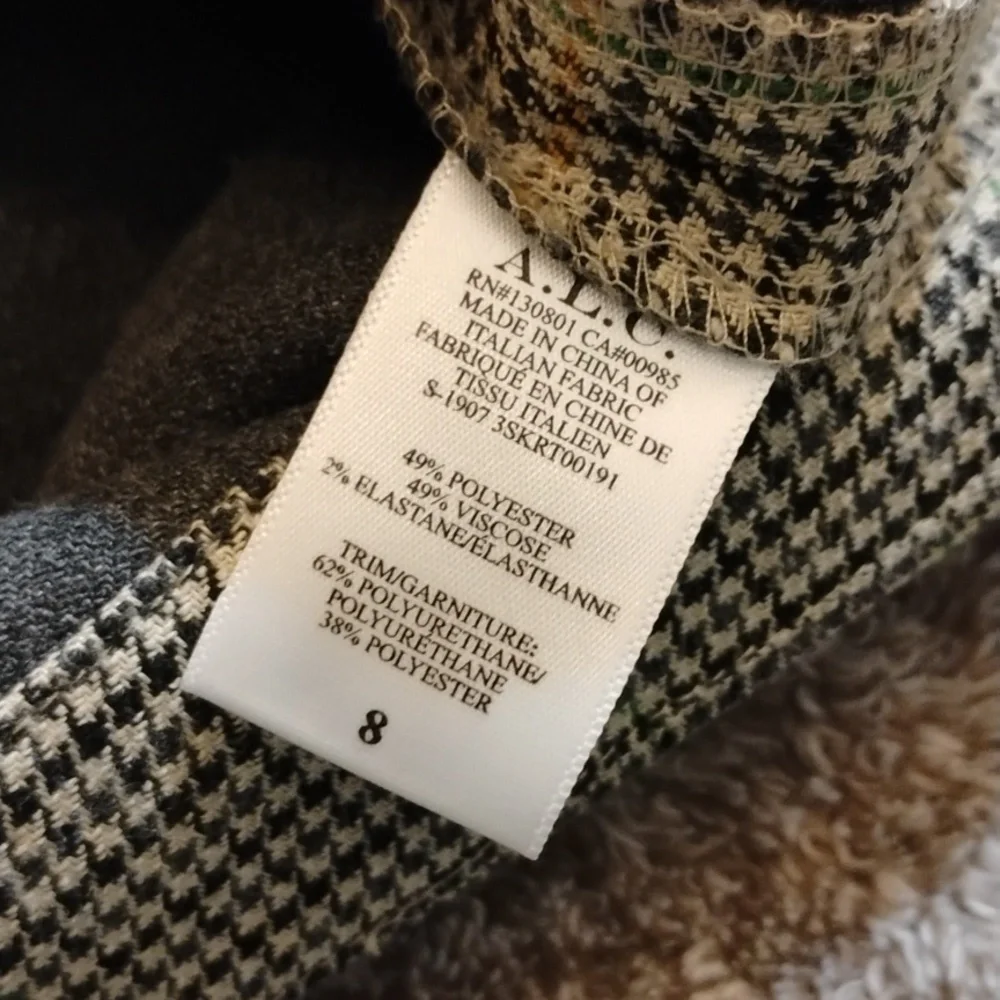 A.L.C. Reynolds Plaid Miniskirt